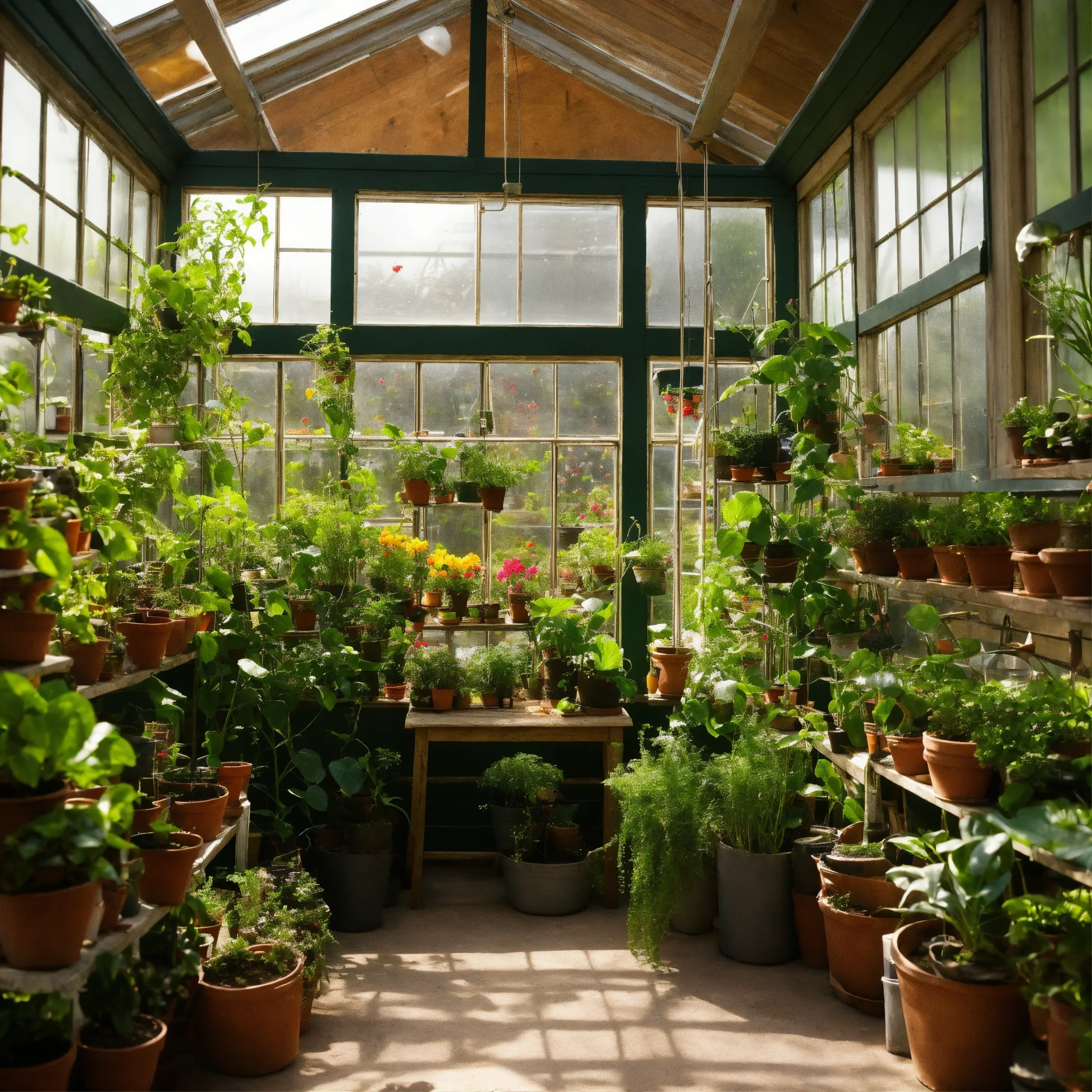Pothos plant with heart-shaped variegated leaves