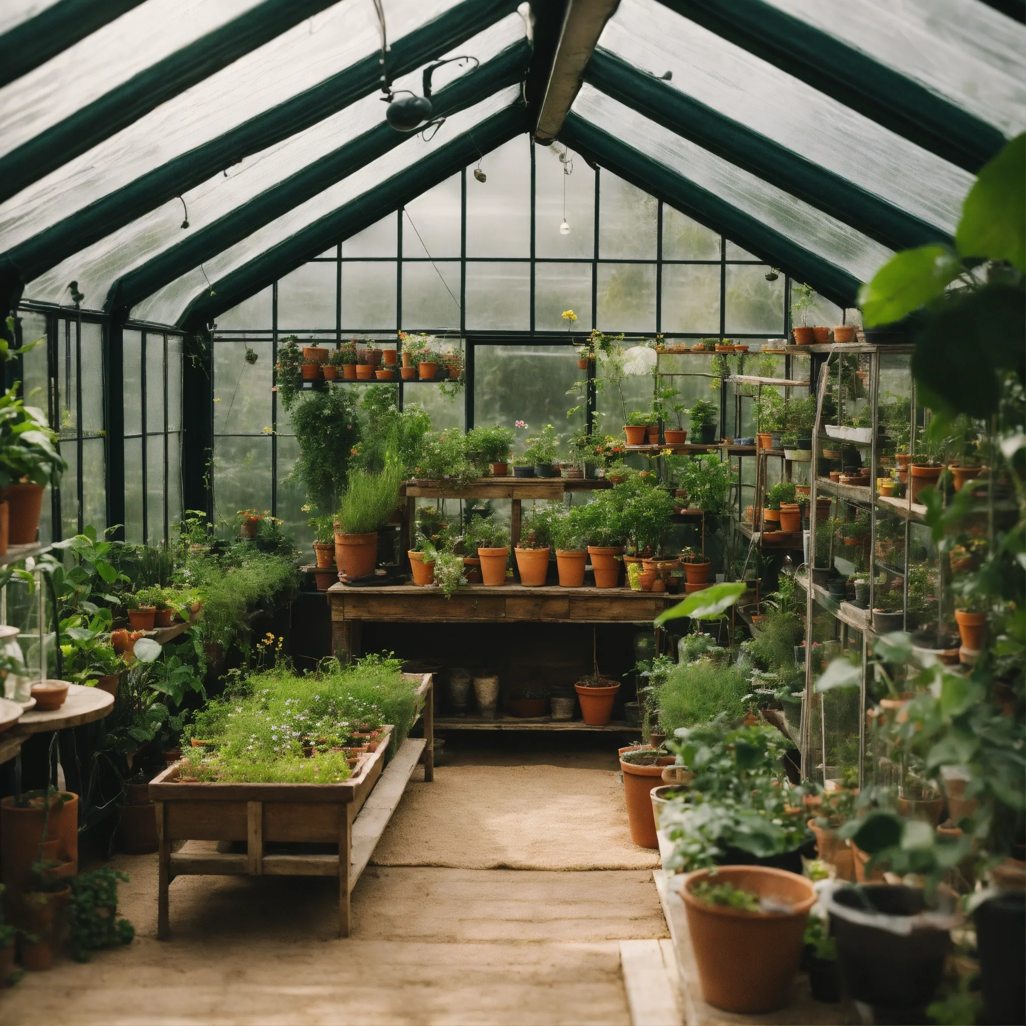 Bamboo palm with feathery green fronds