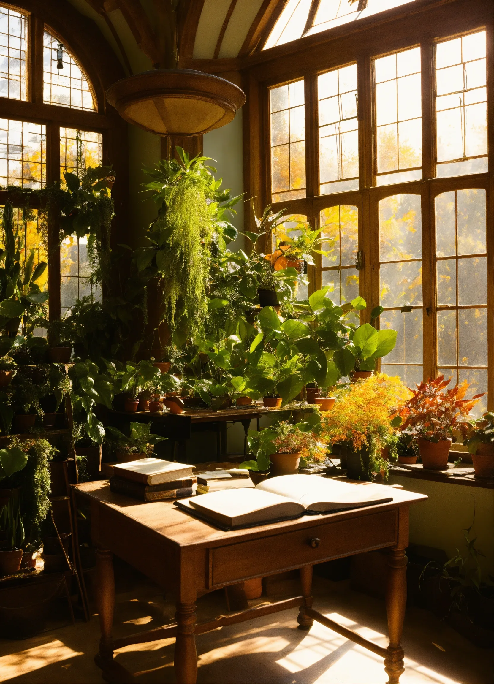 Snake plant with tall vertical leaves